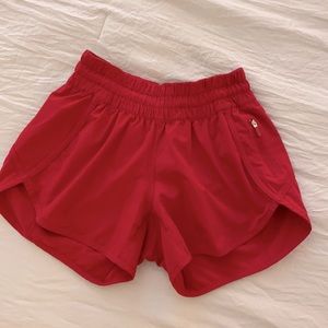 Lululemon Red Tracker Shorts (4)